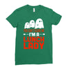 lunch lady Ladies Fitted T-Shirt