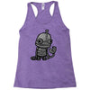sad robot Racerback Tank
