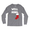 well hung endowed christmas stocking funny Long Sleeve Shirts