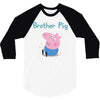 peppa pig brother pig 3/4 Sleeve Shirt
