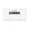 i don't like zombie License Plate