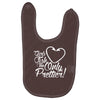 girls fish too only prettier Baby Bibs