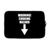 warning choking hazard printed Laptop sleeve