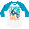smile more, ride a motorcycle 3/4 Sleeve Shirt