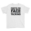 rude slogan Youth Tee