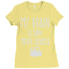 my brain is 90% movie quotes Ladies Fitted T-Shirt