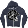 hi girl... ride with me! Zipper Hoodie