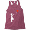 banksy style Racerback Tank