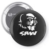 saw puppe horror Pin-back button