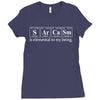 sarcasm elements Ladies Fitted T-Shirt