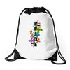 Pride Floral LGBT Colors Drawstring Bags