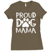 proud dog mama Ladies Fitted T-Shirt