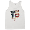 team 10 american flag Tank Top