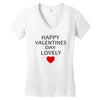 happy valentine day lovely Women's V-Neck T-Shirt