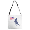 Patriotic T-Rex Adjustable Strap Totes