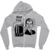 beer is cheaper than therapy Zipper Hoodie