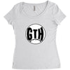 THE GITARIS Women's Triblend Scoop T-shirt