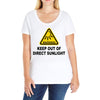 keep out of direct sunlight Ladies Curvy T-Shirt