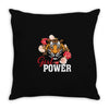 Girl Power White Write Throw Pillow