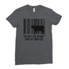 you can't love animals and eat them too! Ladies Fitted T-Shirt