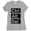 control alt delete Ladies Fitted T-Shirt
