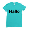 hallo Ladies Fitted T-Shirt