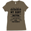 Dear Aunt, Thanks For Being My Aunt Ladies Fitted T-Shirt