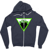 BACK TO DOWN Zipper Hoodie