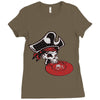 pirate ultimate disc Ladies Fitted T-Shirt
