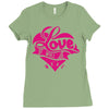 love (3) Ladies Fitted T-Shirt