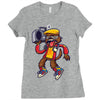 rockin out with gary wolfman Ladies Fitted T-Shirt