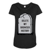 delete my browser history Maternity Scoop Neck T-shirt
