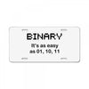 binary License Plate