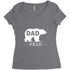 dad bear Women's Triblend Scoop T-shirt