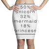 50 % unicorn Pencil Skirts