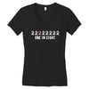 breast cancer survivor ribbon Women's V-Neck T-Shirt