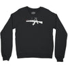 banksy style ak47 art   funny Crewneck Sweatshirt