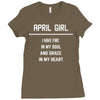 April Girl Ladies Fitted T-Shirt