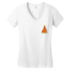 pizza christmas tree pocket Women's V-Neck T-Shirt