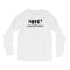 nerd i prefer the term intellectual badass t shirt funny geek tee clas Long Sleeve Shirts