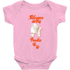 Sleeps With Poodle Baby Onesie