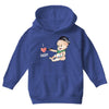 Cute Baby Painter's Dad Love Youth Hoodie