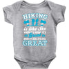 Hiking ıs Like Sex Baby Bodysuit