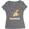 Best Friends Tacos Women's Triblend Scoop T-shirt