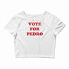 vote for pedro film retro napoleon classic sticker transfer iron on Crop Top