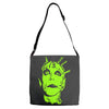 alien sex fiend Adjustable Strap Totes