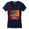i want to believe santa parody Women's V-Neck T-Shirt