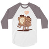 french toast kiss 3/4 Sleeve Shirt