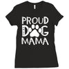 proud dog mama Ladies Fitted T-Shirt