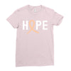 Hope Uterine Cancer Awareness Ladies Fitted T-Shirt